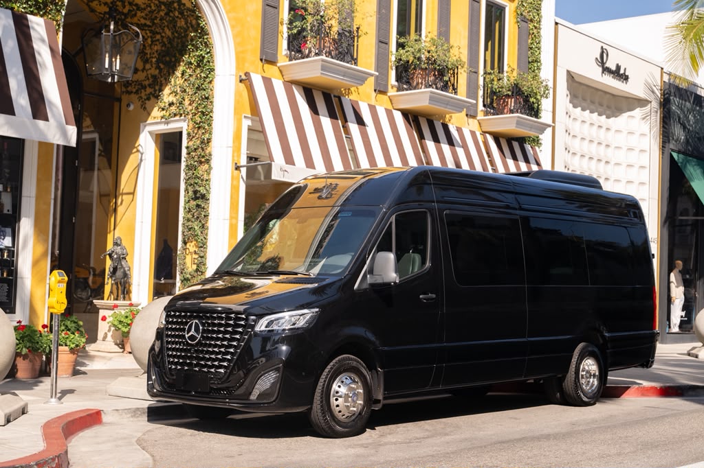 Mercedes-Benz Maybach VIP Executive Sprinter chauffeur van for awards season group arrivals