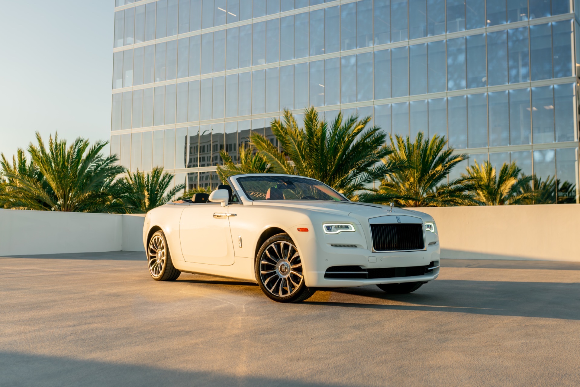 Dawn White Convertible – Black & Orange Interior