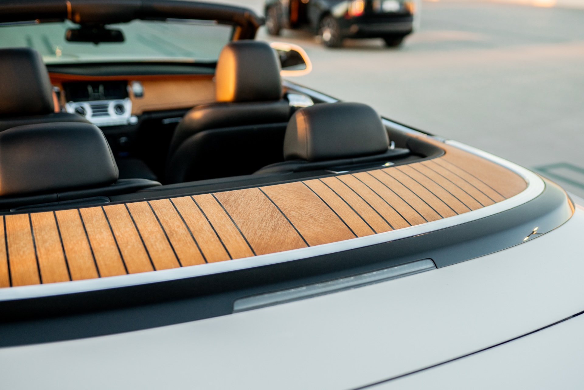 Dawn White Convertible – Black & Orange Interior - Image 7