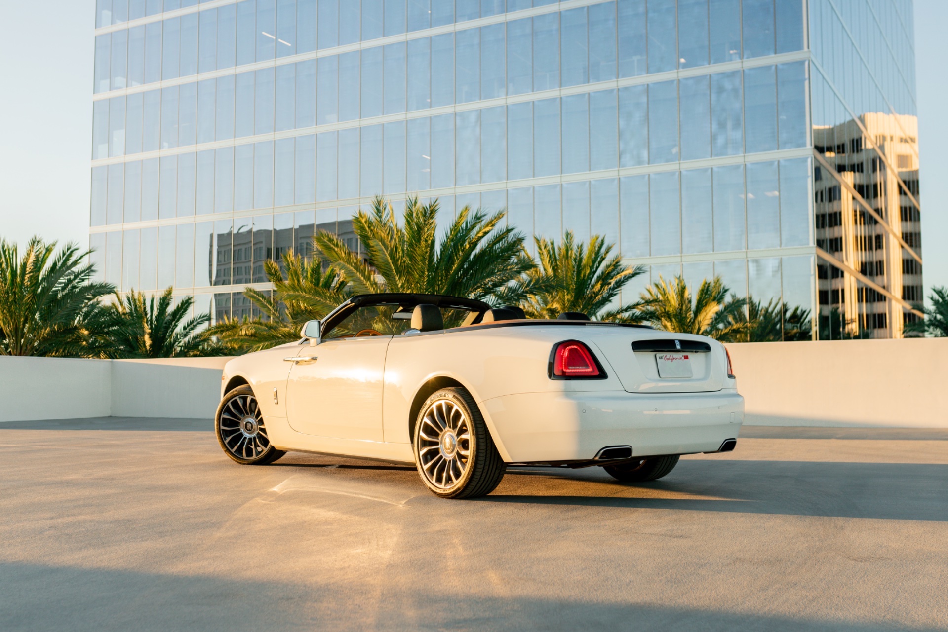 Dawn White Convertible – Black & Orange Interior - Image 8
